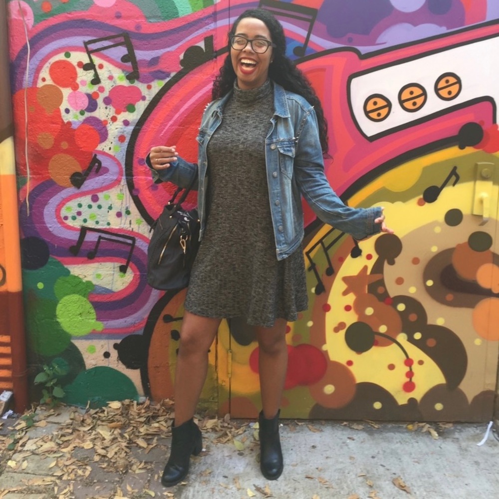 Mini black turtle neck dress from forever 21